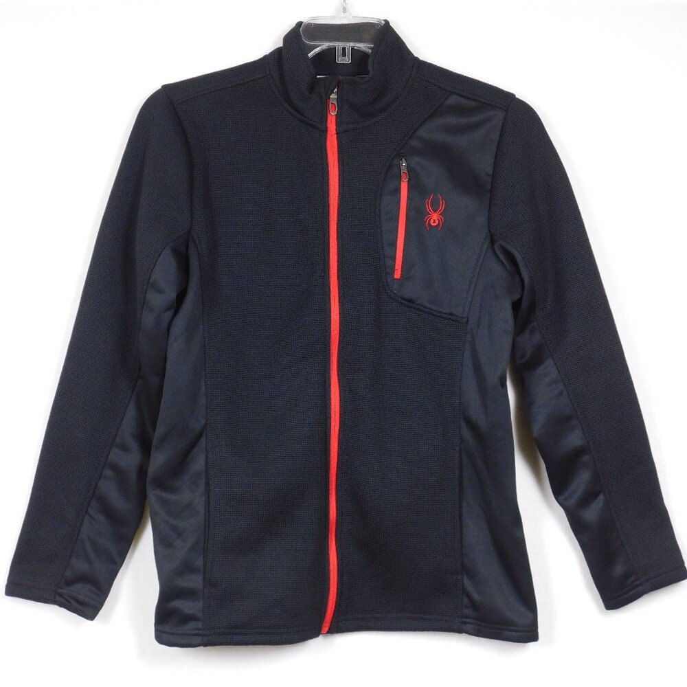 Spyder Full Zip Sweater Jacket Boy's XL 18 20 (71325)